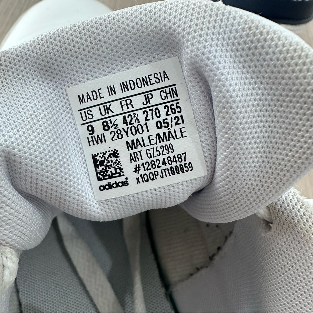 Adidas Advantage sneaker in white legend ink men’s size 9 - Picture 7 of 9